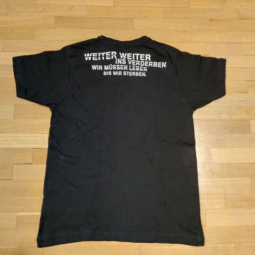 Rammstein Skull Shirt Size M like new, black