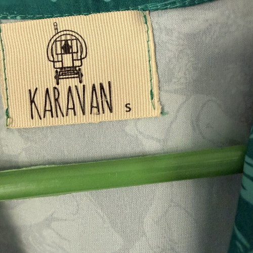 Karavan dress small used, green and turquoise