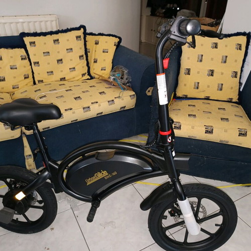 Electric bike 16" black with foldable handlebar new