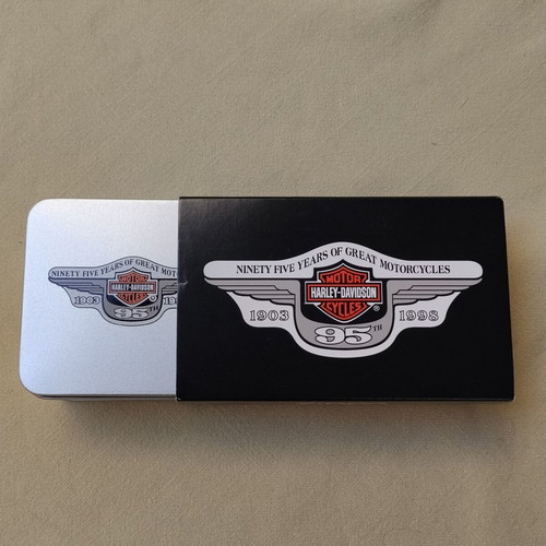 Zippo Harley-Davidson 95th Anniversary lighter mint condition with box