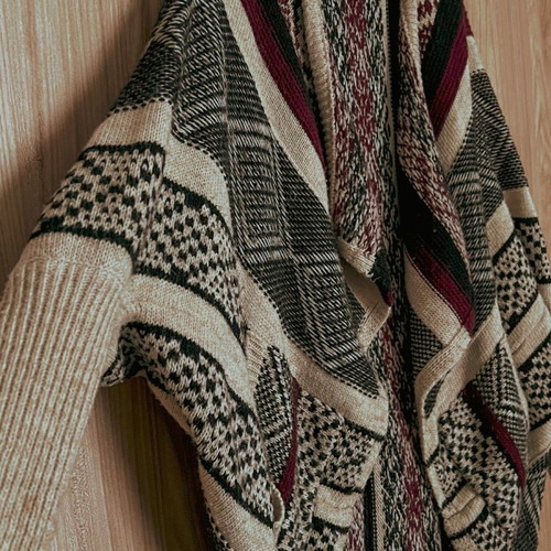Toi Moi knitted cardigan used, vintage multicolor, size M/L