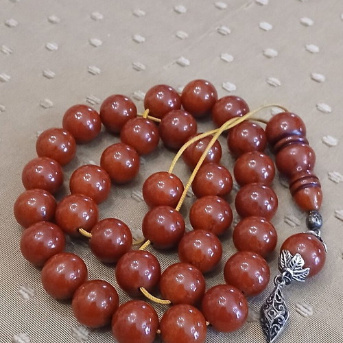 Mastic Worry Beads used with silver elements