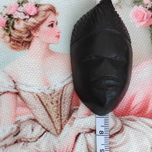Vintage African Ebony Pendant Mask circa 1980-1990, like new
