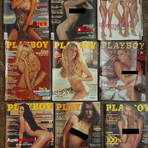 Playboy magazine collection like new, 75 issues plus Maxim, Nitro, Penthouse