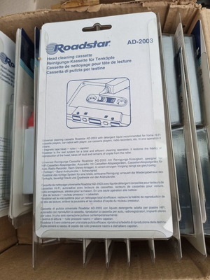 Κασετες καθαρισμού Roadstar με γόμα, πακέτο 21 καινούργιες