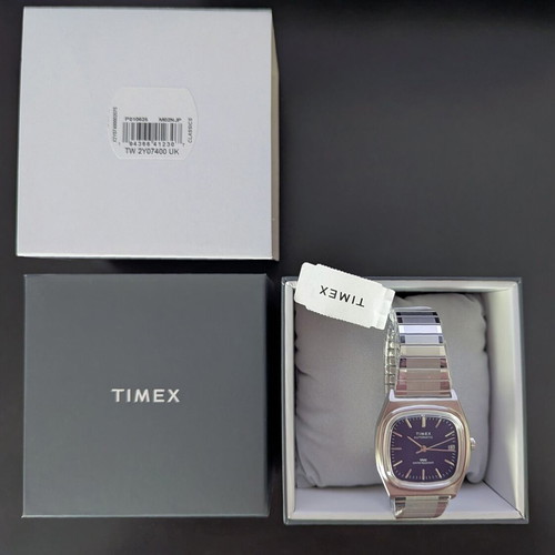 Timex 1983 E-Line Automatic Blue Watch new