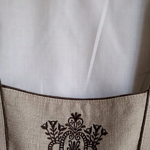 Linen long dress like new, size M, beige