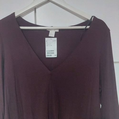 Bordeaux Dress H&M New With Tag Size M