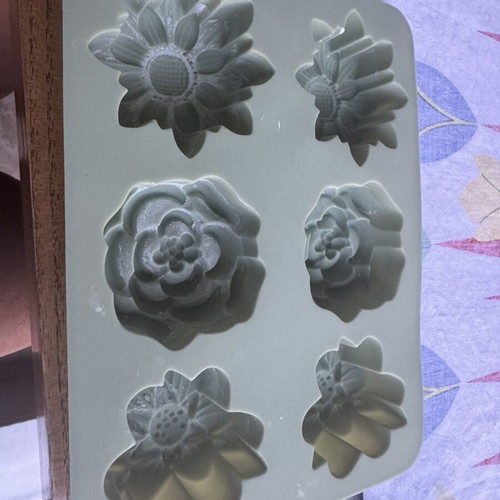 Silicone mold used for making wax flowers, large and soft