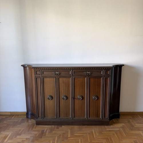 Vintage wooden buffet table from the 1970s