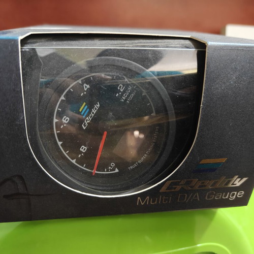 Greddy Vacuum Gauge new with sensor and mounting base