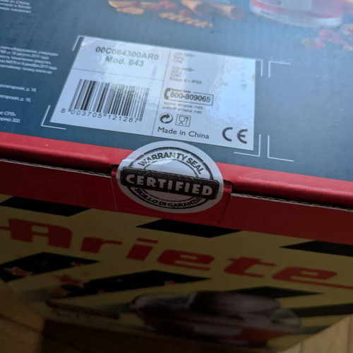 Ariete Party Time 00C064300AR0 Παγωτομηχανή 1.5lt Κόκκινη καινούργιο