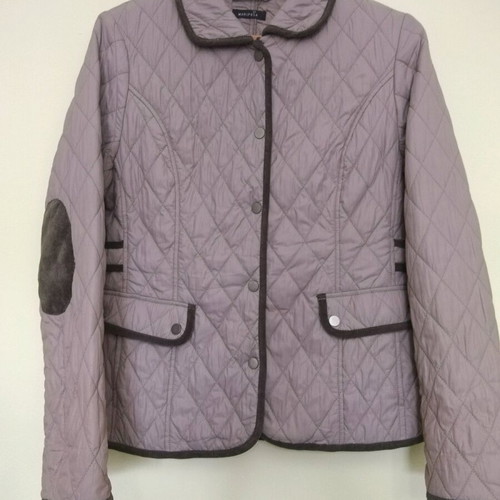 Mariposa quilted jacket size 38 like new, beige brown