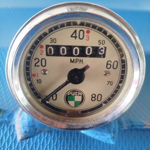 Vintage VDO Speedometer for Puch Motorcycles like new