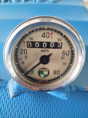 Vintage VDO Speedometer for Puch Motorcycles like new