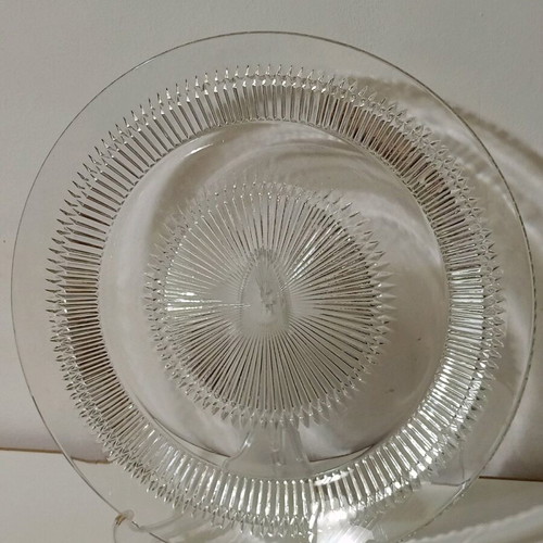 Crystal wedding cake platter like new, 32 cm