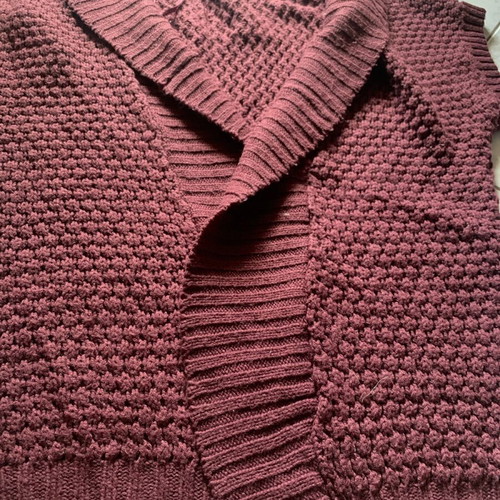 Knitted cardigan like new, purple, size XS