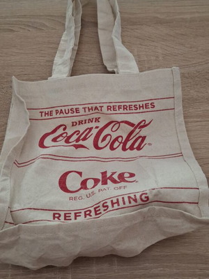 Coca-Cola canvas tote bag with retro design