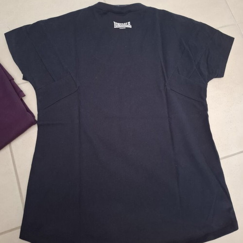 Lonsdale T-shirt set of 2 used, purple and blue, size S-M