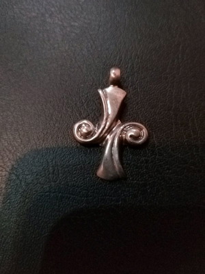 Silver cross used, unique piece 925