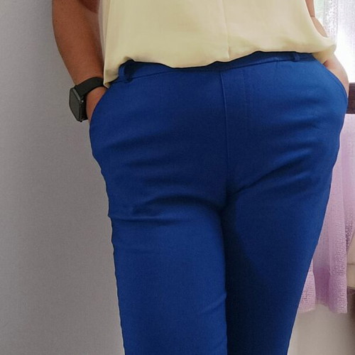 Blue royal pants like new, size S/M