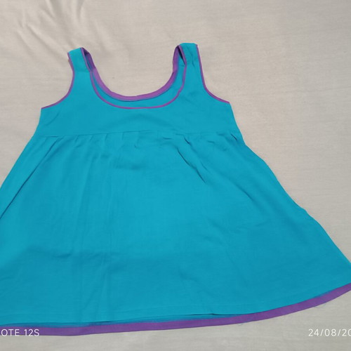 Platinum multicolor blouse-dress S-M, cotton