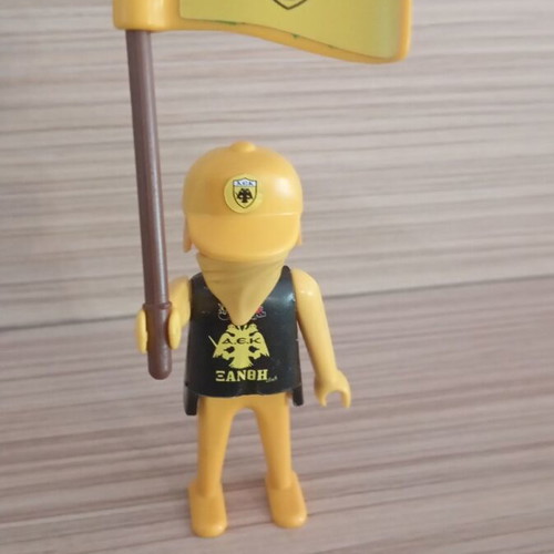Playmobil AEK Fan Figure like new with team flag