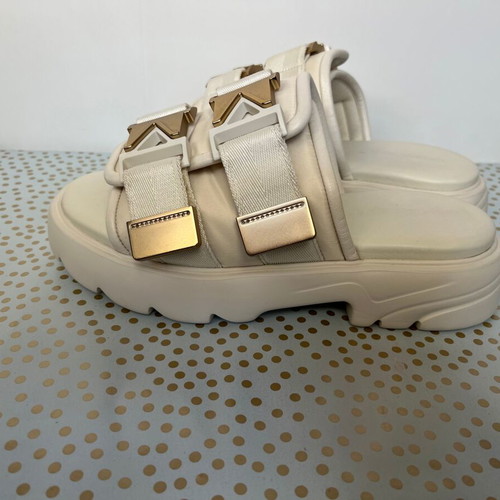 Bottega Veneta Flash Buckle sandals used, size 37, beige