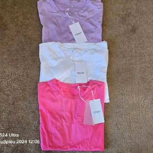 Women's summer blouse size Medium, 82% cotton, new, white