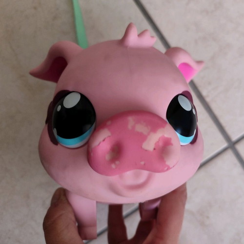 Little Live Pets pig toy used with sounds, interactive