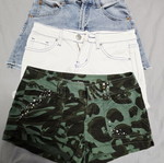 Girls' summer shorts bundle like new, 3 pieces, colorful