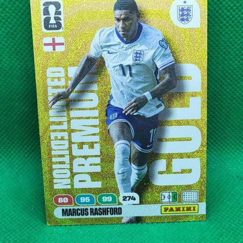 M. Rashford Gold Limited Edition Premium κάρτα Panini FIFA World Cup 2026 καινούργια