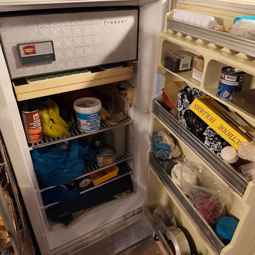 Pitsos Princessa vintage single-door refrigerator with freezer