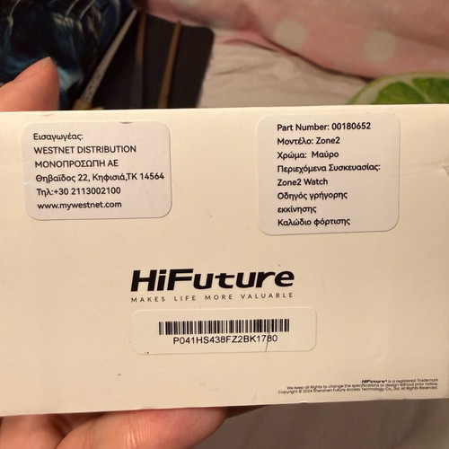 HiFuture Zone2 Smartwatch black, new
