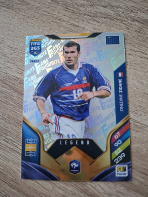 Rare Zidane Card Fifa 365 New