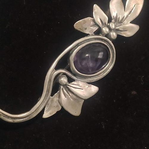 Handmade Silver Brooch used, Art Nouveau to Art Deco