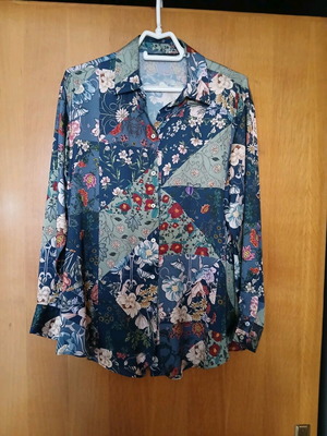 Zara women's shirt like new, multicolor, size M-L