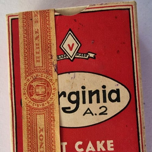 Virginia A.2 cigarette box, vintage Greek tobacco packaging