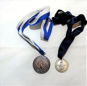 Δύο Μασονικά μετάλλια ΣΤ. ΦΟΙΝΙΞ.