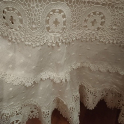ZINI Boutique white romantic lace dress, size 38