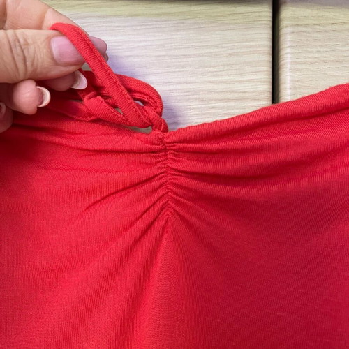 Gestuz coral dress like new, below knee with belt