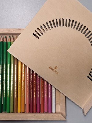 Rolex Caran d'Ache color pencils set new, collectible