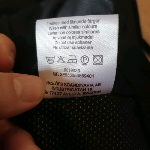 Haglofs women's vest black size L like new