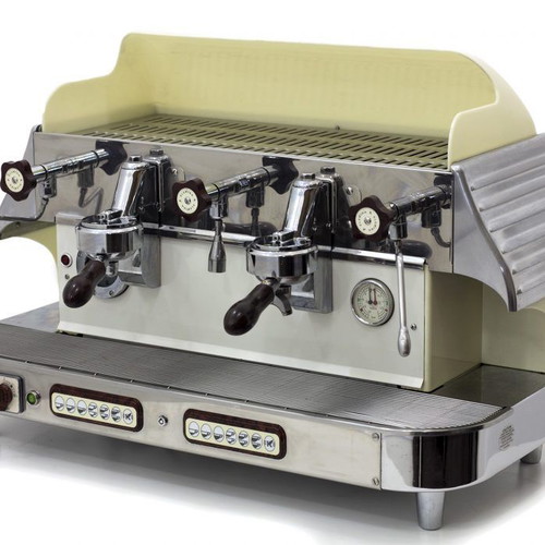 Elektra Barlume 2 Group Espresso Machine like new, vintage cream