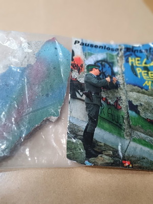 Berlin Wall piece used