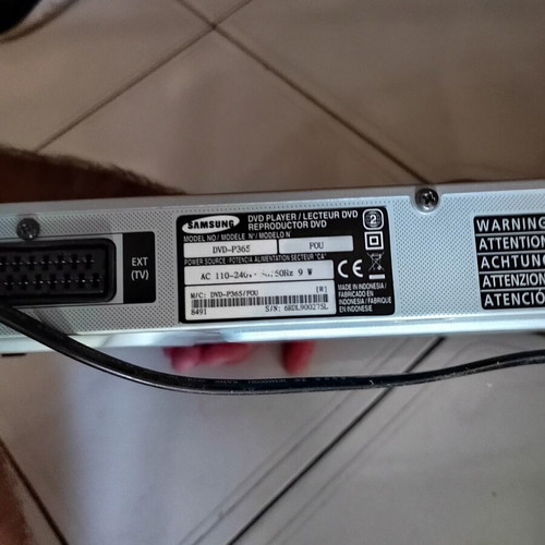 Samsung DVD Player DVD-P370 used with original remote and SCART