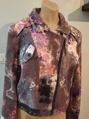 Colorful Dept jacket new, size large, slim fit