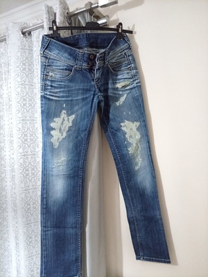Pepe Jeans vintage χαμηλό καβάλο παντελόνι νούμερο 28 μεταχειρισμένο, μπλε