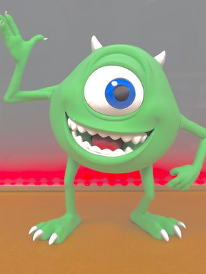 Mike Wazowski 3D figure made to order