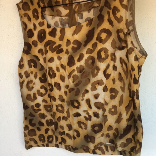Pret a Porter Y2K Top 100% Tencel Animal Pattern Size M Like New